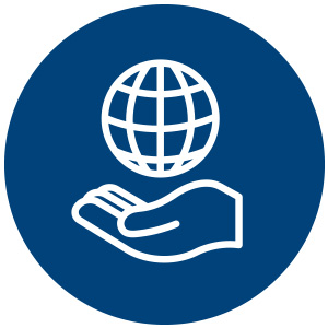 Sourcing icon blue
